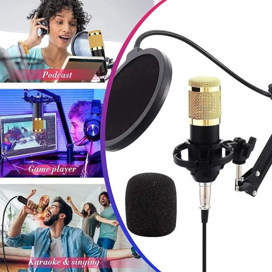 Podcast Mic Set with Live Sound Card - Flyingcart.pk