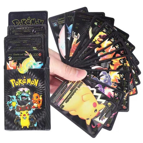 pokemon-plastic-cards-collection-box-52-cards-per-pack-3d-pokemon-trading-cards-durable-plastic-cards-gold-black-silver-color-options-premium-collectors-edition-gift-1-flyingcart.pk