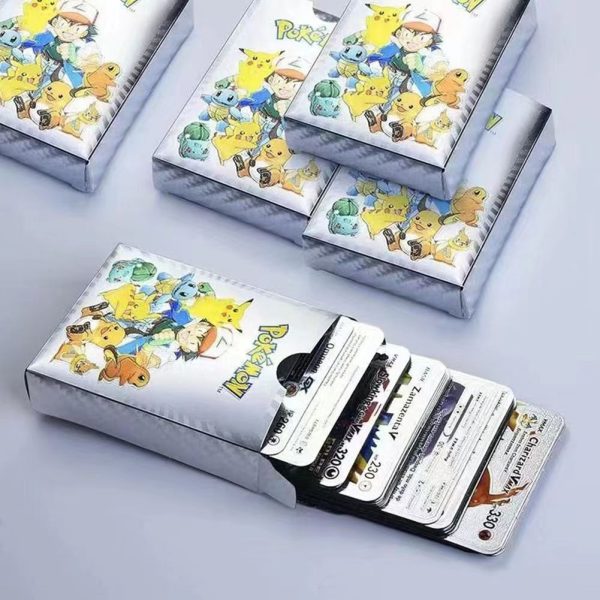 pokemon-plastic-cards-collection-box-52-cards-per-pack-3d-pokemon-trading-cards-durable-plastic-cards-gold-black-silver-color-options-premium-collectors-edition-gift-1-flyingcart.pk