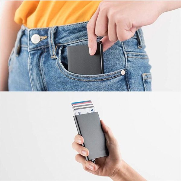 Anti-theft ID Credit Card Holder - Flyingcart.pk