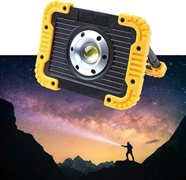 Portable COB LED Floodlight Rechargeable USB Work Lamp for Outdoor Use
