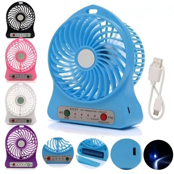 Portable Mini USB Fan Rechargeable Battery - Flyingcart.pk