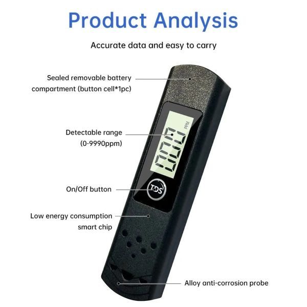Portable Pen Digital TDS-H8 Meter – High-Quality Water Purity Tester - Flyingcart.pk