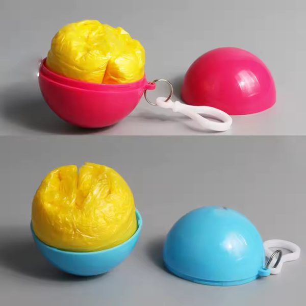Portable Raincoat Ball – Disposable Waterproof Rain Cover - Flyingcart.pk