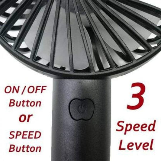 Portable USB Rechargeable Handheld Mini Fan - Flyingcart.pk