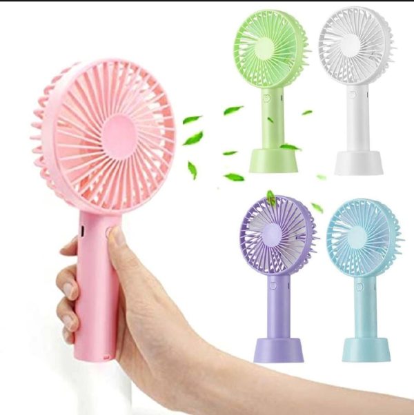 Portable USB Rechargeable Handheld Mini Fan - Flyingcart.pk