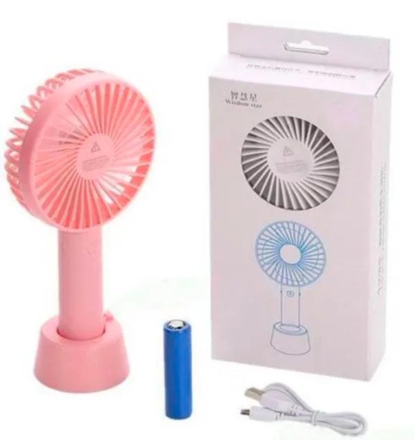 Portable USB Rechargeable Handheld Mini Fan - Flyingcart.pk