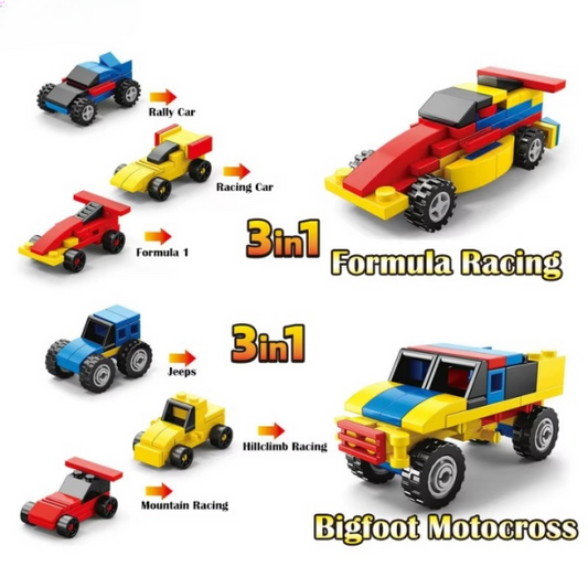 Power Racing Micro Blocks Set 6-in-1 - Flyingcart.pk
