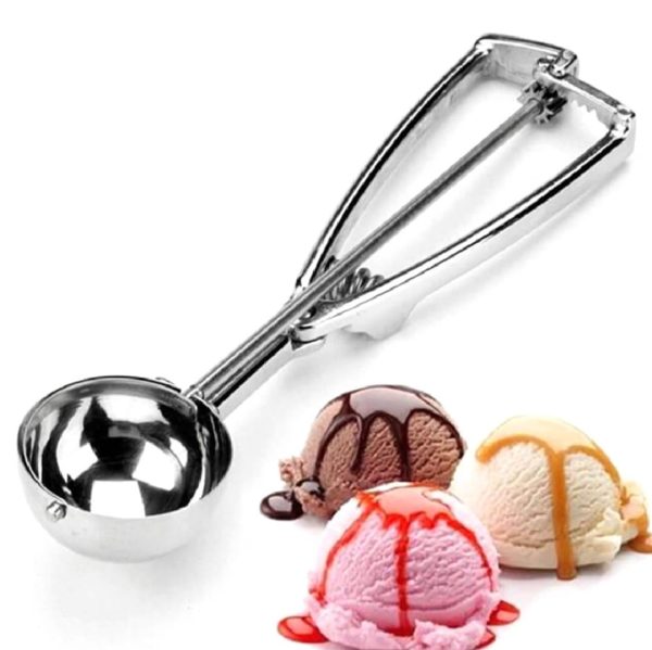 premium-stainless-steel-ice-cream-scoop-heavy-duty-metal-scooper-spoon-dishwasher-safe-ergonomic-handle-for-frozen-yogurt-gelato-sundaes-more-medium-silver-1-flyincart.pk