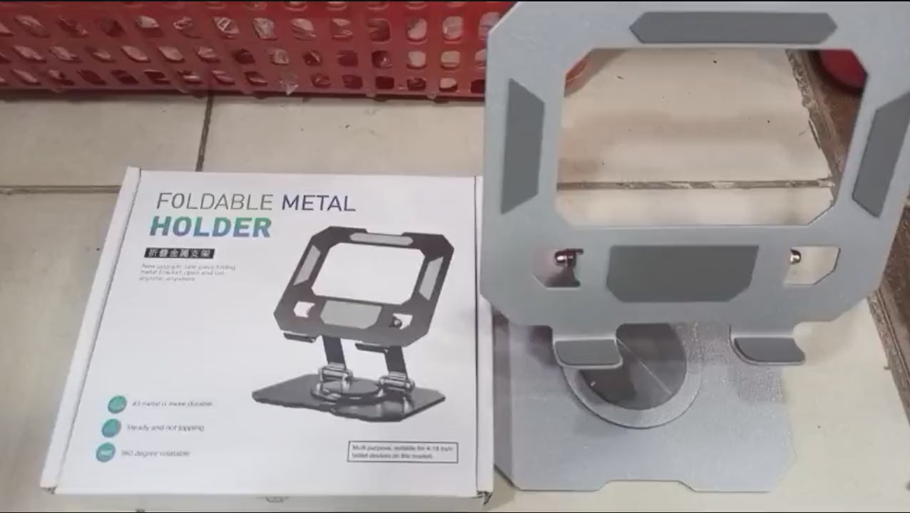 360° Rotating Metal Tablet & Mobile Stand - Flyingcart.pk