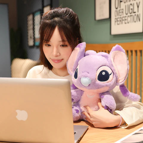 Purple Disney Angel Sitting Plush – 40cm - Flyingcart.pk