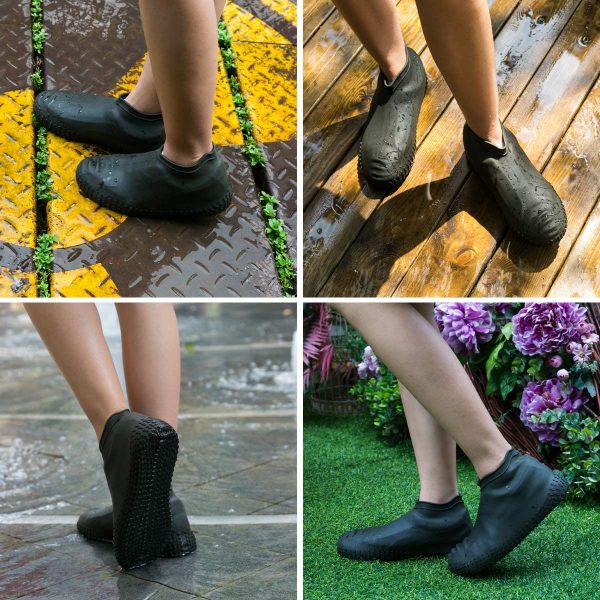 Rain Boot Thicken Waterproof Silicone Gel Shoe Cover - Flyingcart.pk