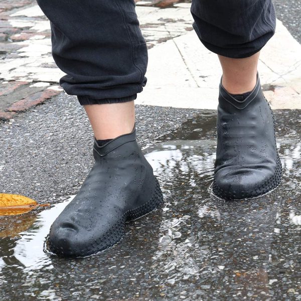 Rain Boot Thicken Waterproof Silicone Gel Shoe Cover - Flyingcart.pk