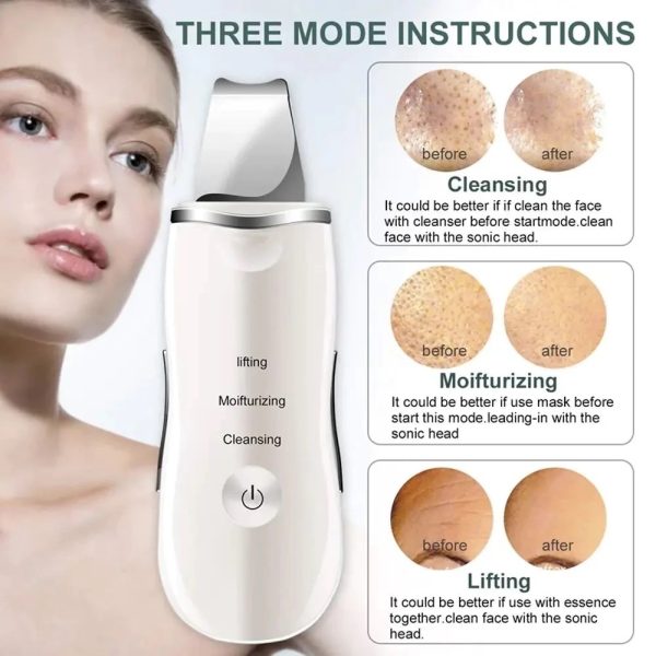 rechargeable-ultrasonic-skin-scrubber-deep-cleansing-facial-spatula-blackhead-remover-with-vibration-peeling-modes-1-flyincart.pk