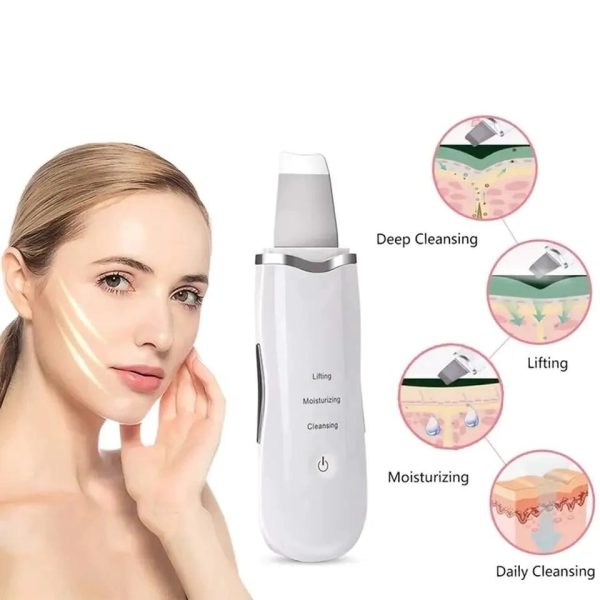 rechargeable-ultrasonic-skin-scrubber-deep-cleansing-facial-spatula-blackhead-remover-with-vibration-peeling-modes-1-flyincart.pk