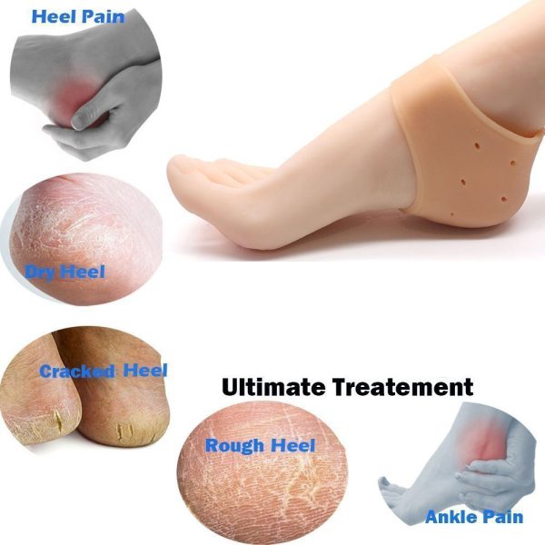 Silicone Anti-crack Half Heel Socks Set - Flyingcart.pk