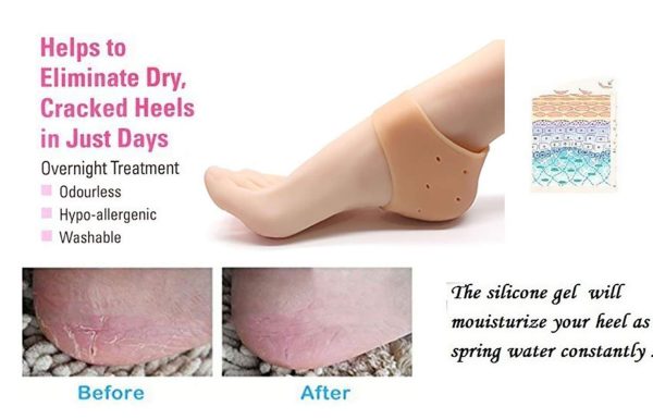 Silicone Anti-crack Half Heel Socks Set - Flyingcart.pk