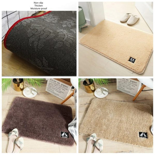 Soft Super Absorbent Non-Slip Bathroom Door Mat – 40x60cm (Random Color)