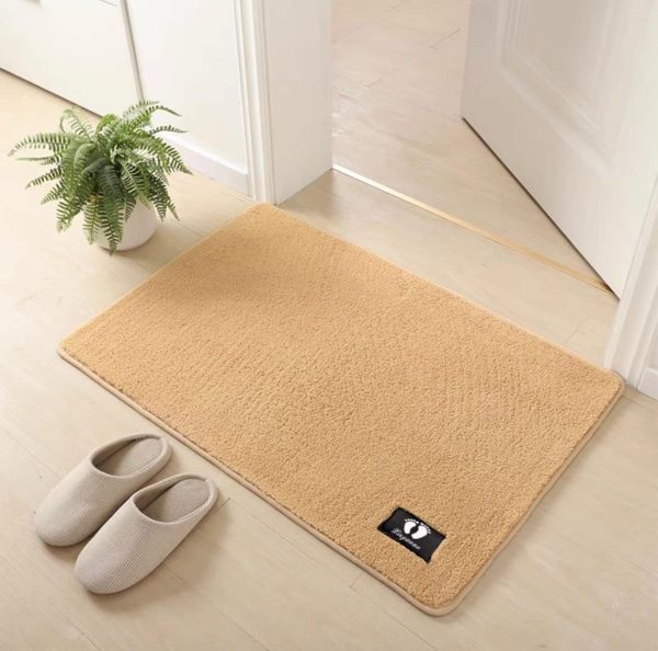 Soft Super Absorbent Non-Slip Bathroom Door Mat – 40x60cm (Random Color)