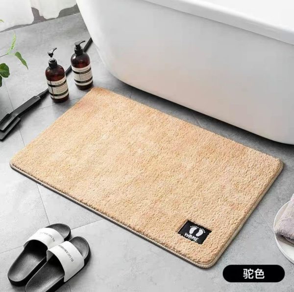 Soft Super Absorbent Non-Slip Bathroom Door Mat – 40x60cm (Random Color)