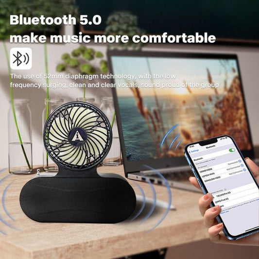 Solar Fan Bluetooth Speaker - Flyingcart.pk
