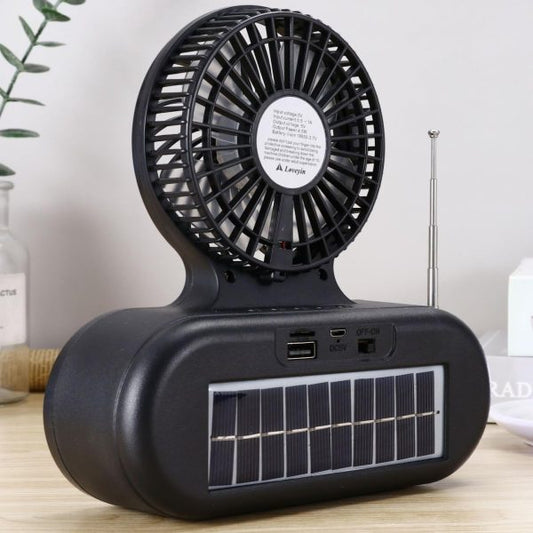 Solar Fan Bluetooth Speaker - Flyingcart.pk