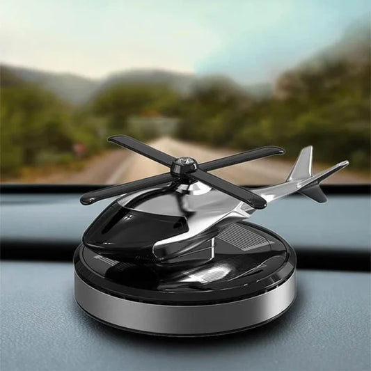 Solar Helicopter Car Air Freshener Metal - Flyingcart.pk