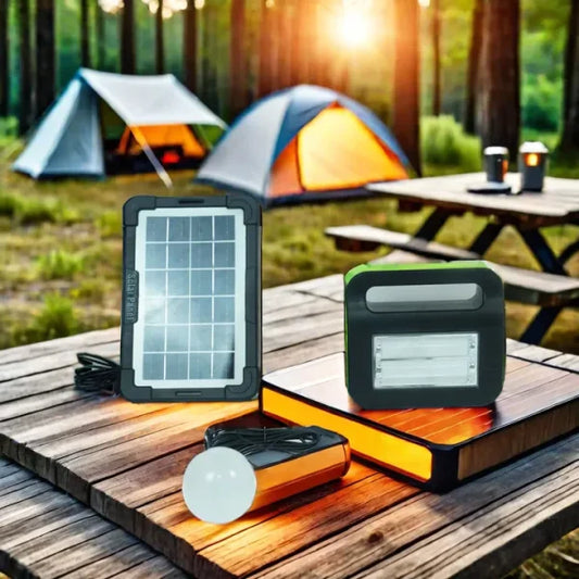 Solar Powered Light System – Flashlight, Emergency Power Bank & Wireless Energy Source for Outdoor Adventures - Flyingcart.pk