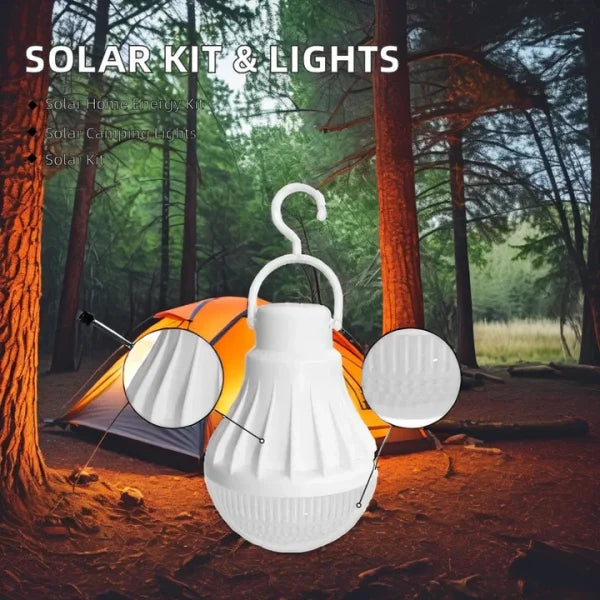 Solar Powered Light System – Flashlight, Emergency Power Bank & Wireless Energy Source for Outdoor Adventures - Flyingcart.pk