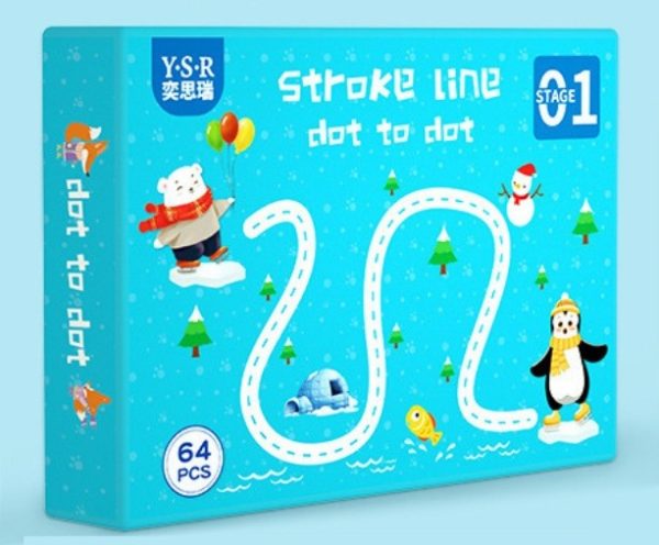 (A Size Dubai Imported) Stroke Line Dot to Dot Magical Tracing Workbook for Kids - Flyingcart.pk
