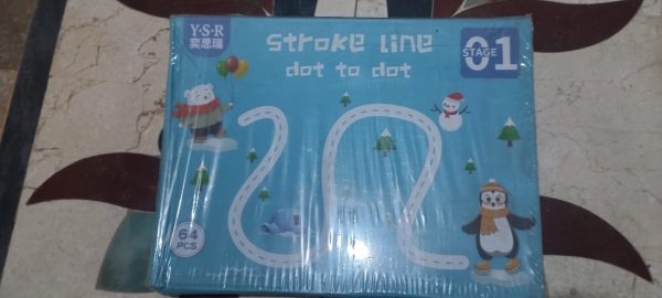 (A Size Dubai Imported) Stroke Line Dot to Dot Magical Tracing Workbook for Kids - Flyingcart.pk