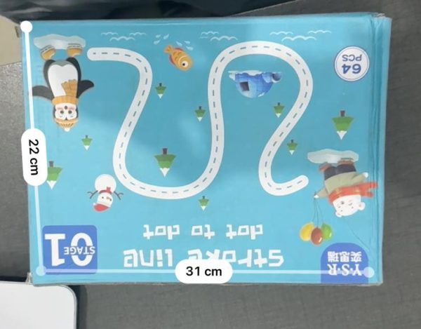 (A Size Dubai Imported) Stroke Line Dot to Dot Magical Tracing Workbook for Kids - Flyingcart.pk