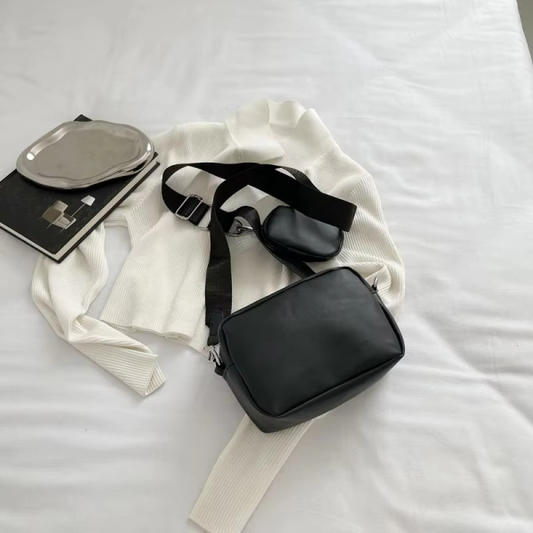 Stylish Girl’s Convertible Waterproof PU Leather Crossbody Bag - Flyingcart.pk