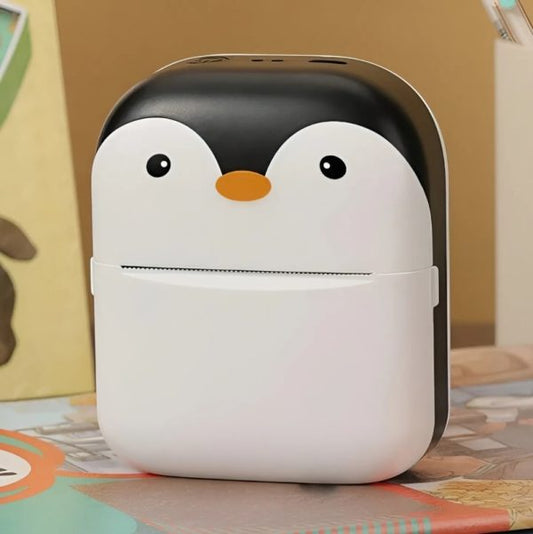 The Adorable Penguin Design Rechargeable Portable Mini Printer - Flyingcart.pk