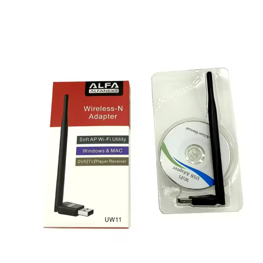 UW11 Alfa Net Wireless-N USB WiFi Adapter with Antenna - Flyingcart.pk