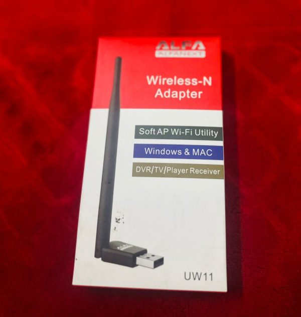 UW11 Alfa Net Wireless-N USB WiFi Adapter with Antenna - Flyingcart.pk