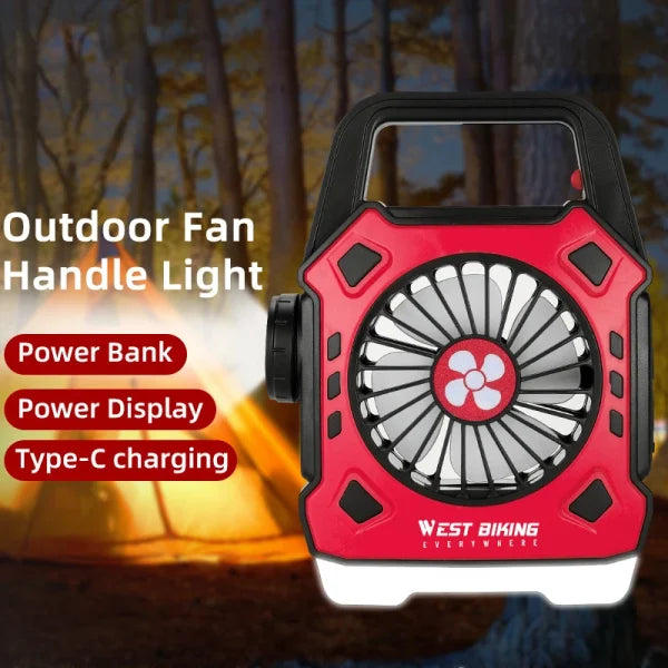 Versatile Camping Light with Mini Electric Fan - Flyingcart.pk