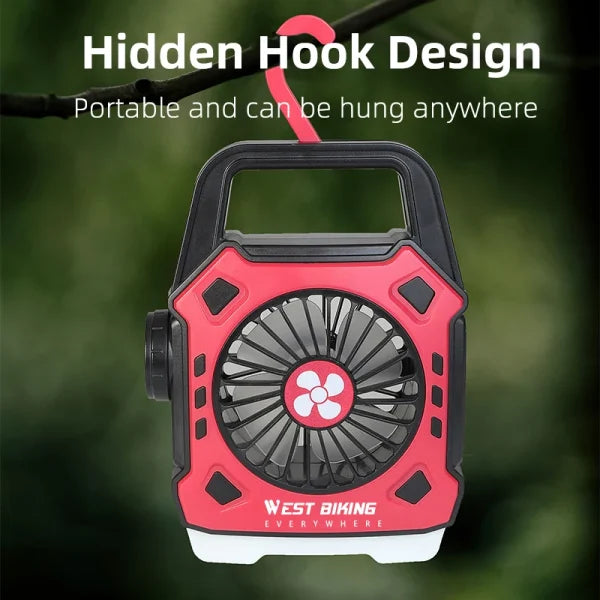 Versatile Camping Light with Mini Electric Fan - Flyingcart.pk
