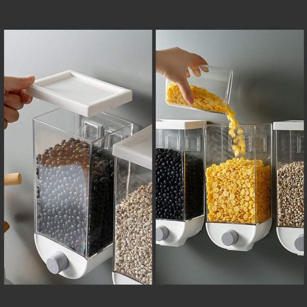 wall-mounted-dry-food-dispensers-for-organized-kitchens-featuring-clear-containers-and-easy-to-use-gravity-feed-design-for-cereals-grains-and-beans-1-flyingcart.pk