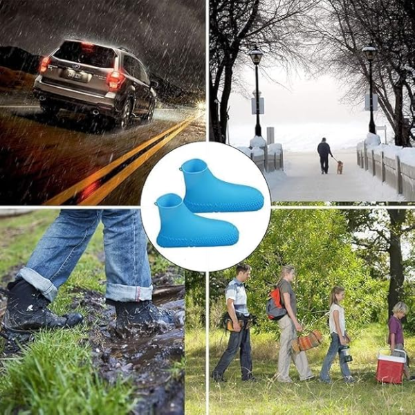 waterproof-shoe-covers-reusable-silicone-shoes-covers-for-rain-random-color-1-flyingcart.pk