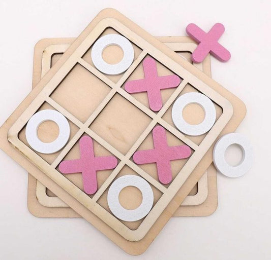 wooden-tic-tac-toe-board-game-classic-xo-strategy-game-for-kids-toddlers-preschoolers-adults-educational-durable-portable-30cm-wooden-board-ideal-birthday-1-flyingcart.pk
