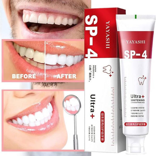 Yayashi SP-4 Ultra Whitening Toothpaste – Probiotic Stain Remover (120g) - Flyingcart.pk