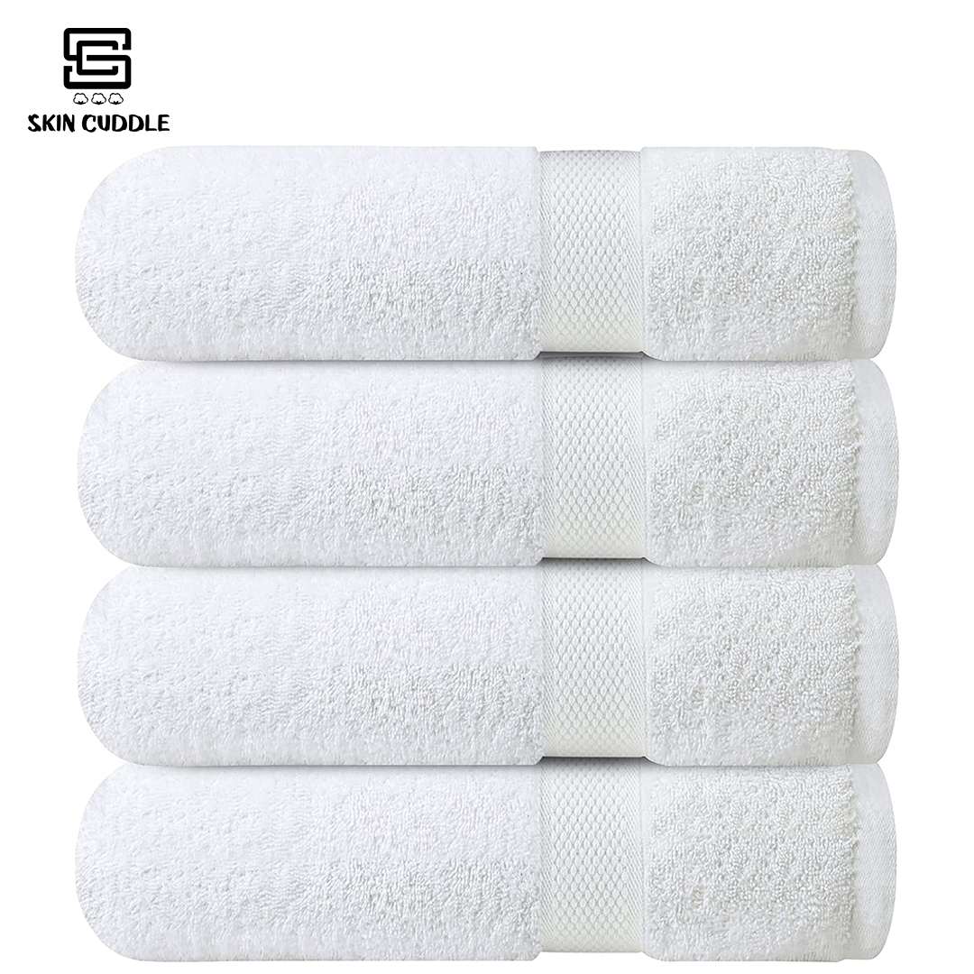 White bath towels on discount sale