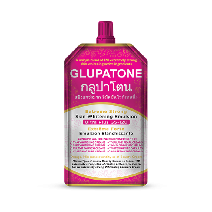 GLUPATONE Extreme Strong Whitening Emulsion Ultra Plus GS-120 For Face & Body 50ml - FlyingCart.pk
