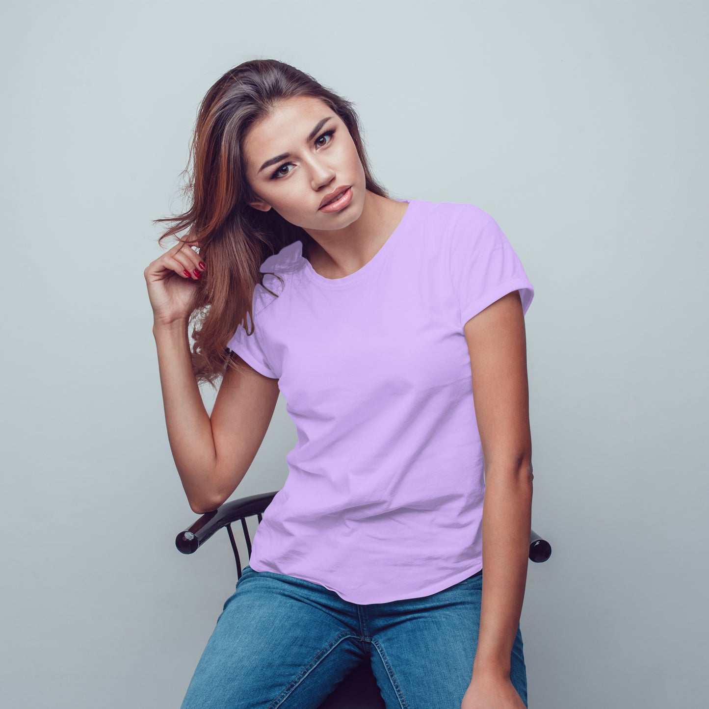 Light Purple T-Shirt For Women - FlyingCart.pk