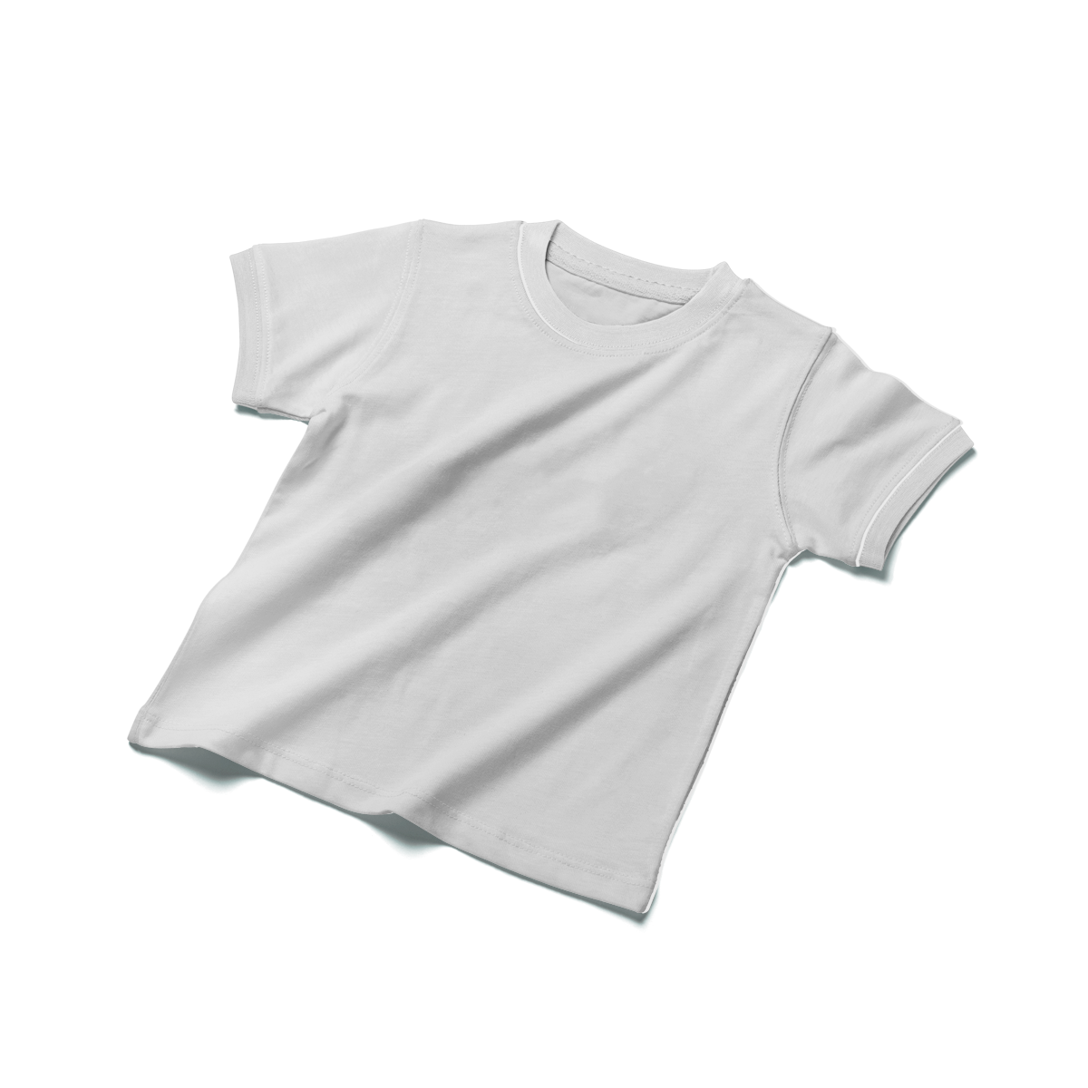 Silver Grey Kids Half Sleeves Unisex T-Shirt - FlyingCart.pk