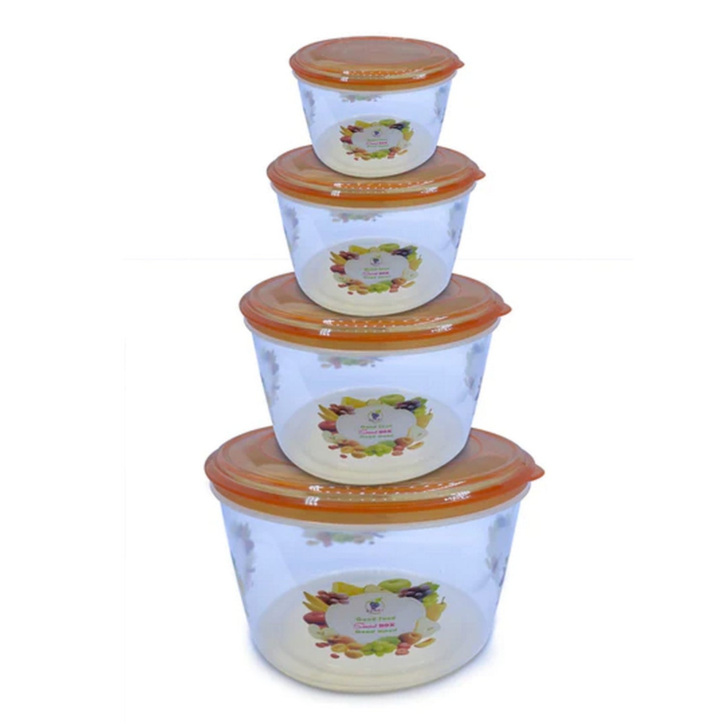 Plastic Storage Container 4 in 1 Set - FlyingCart.pk