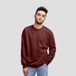 Sweat Shirt Maroon For Men- FlyingCart.pk