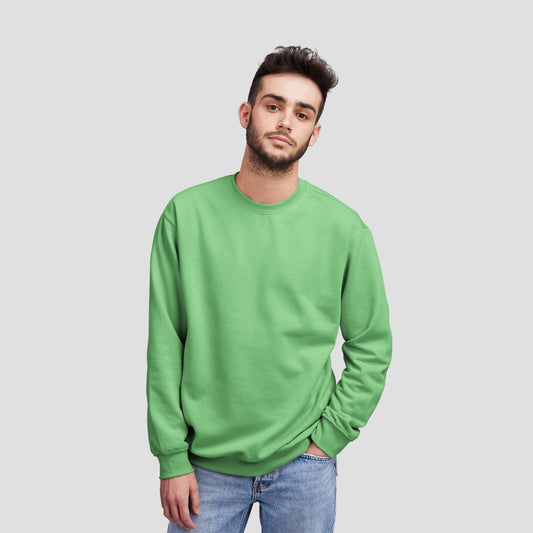 Sweat Shirt Light Green For Men- FlyingCart.pk