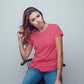 Hot Pink T-Shirt For Women- FlyingCart.pk